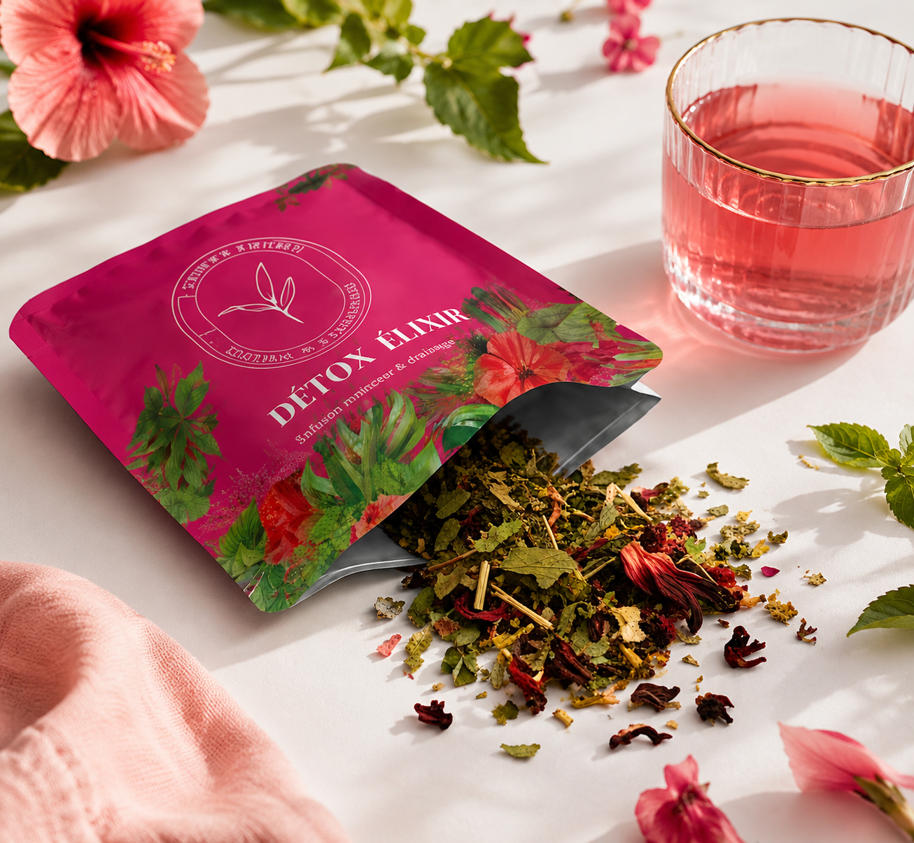 J&R Elixir – Thé Détox Express Minceur & Draineur Naturel | Confort & légèreté au quotidien 🇫🇷